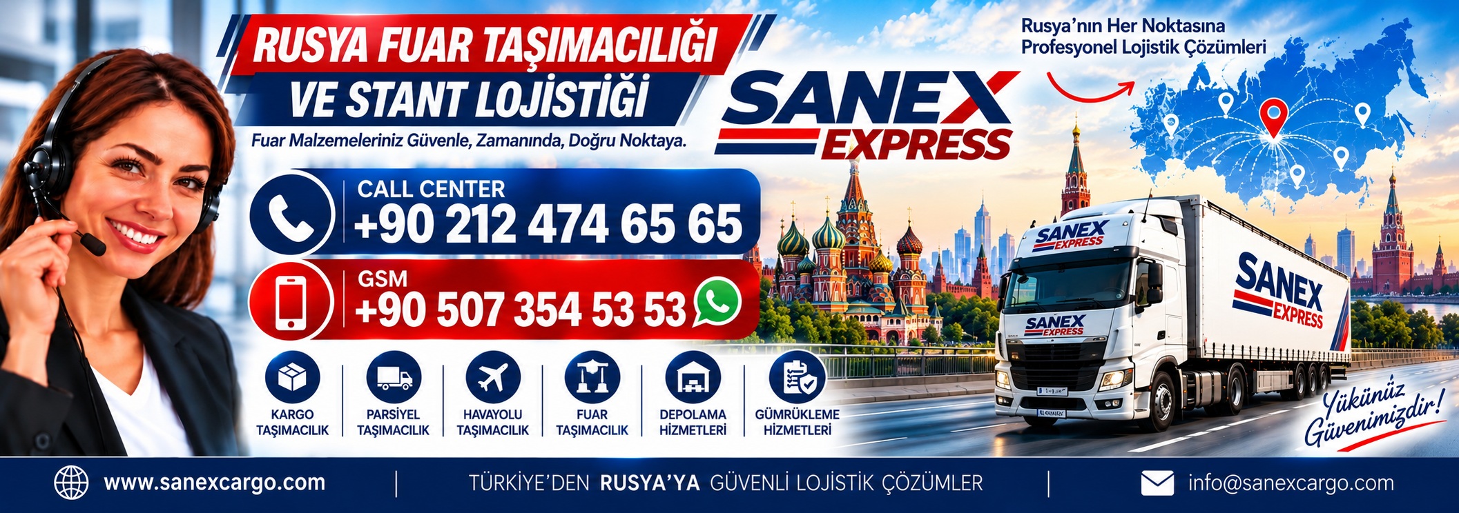 Rusya Fuar Taşımacılığı ve Stant Lojistiği