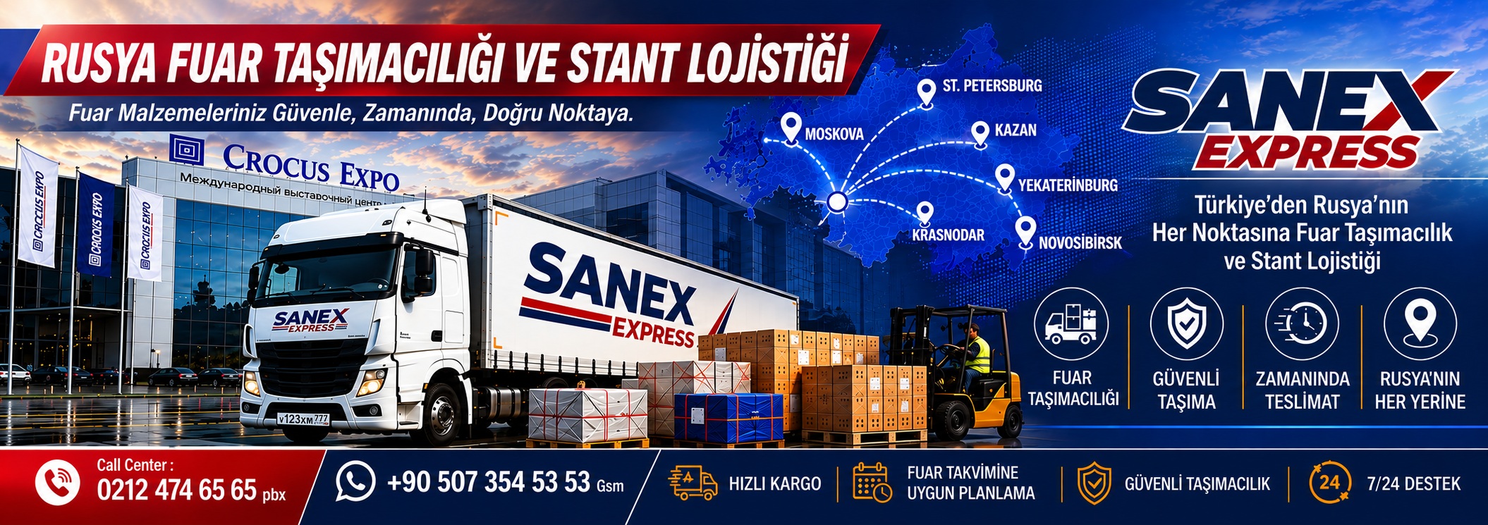 Rusya Fuar Taşımacılığı ve Stant Lojistiği
