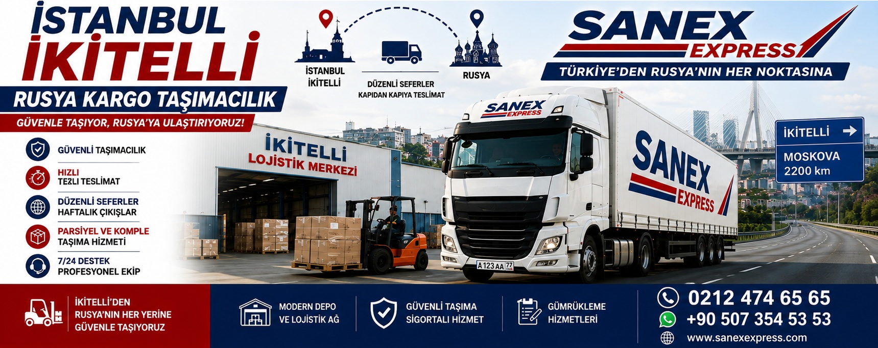 İstanbul İkitelli Rusya Kargo Taşımacılık