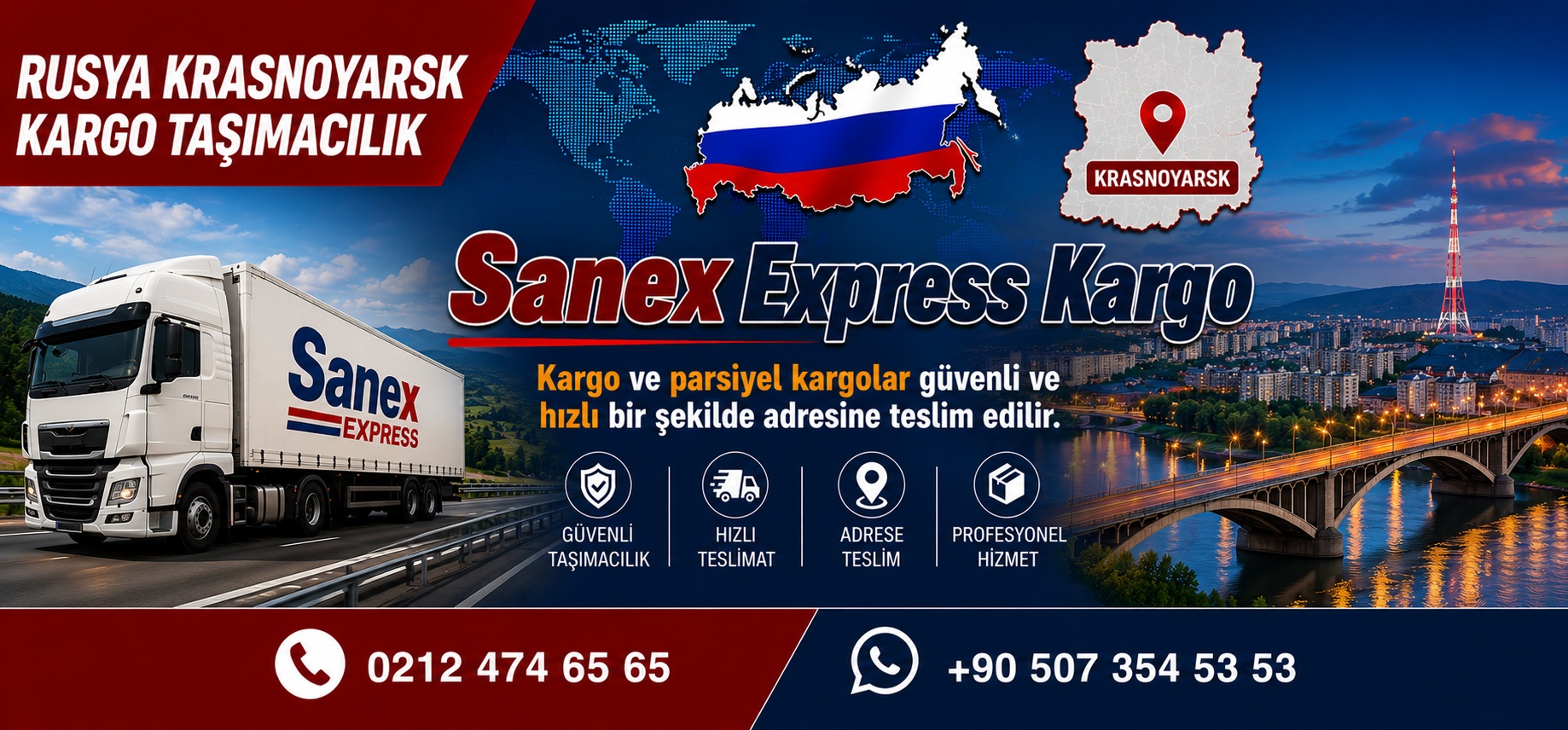 İstanbul Rusya Krasnoyarsk Kargo Taşımacılık