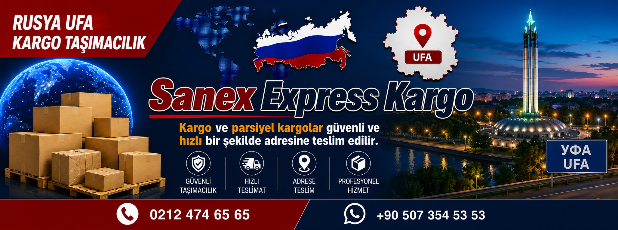 İstanbul Rusya Ufa Kargo Taşımacılık