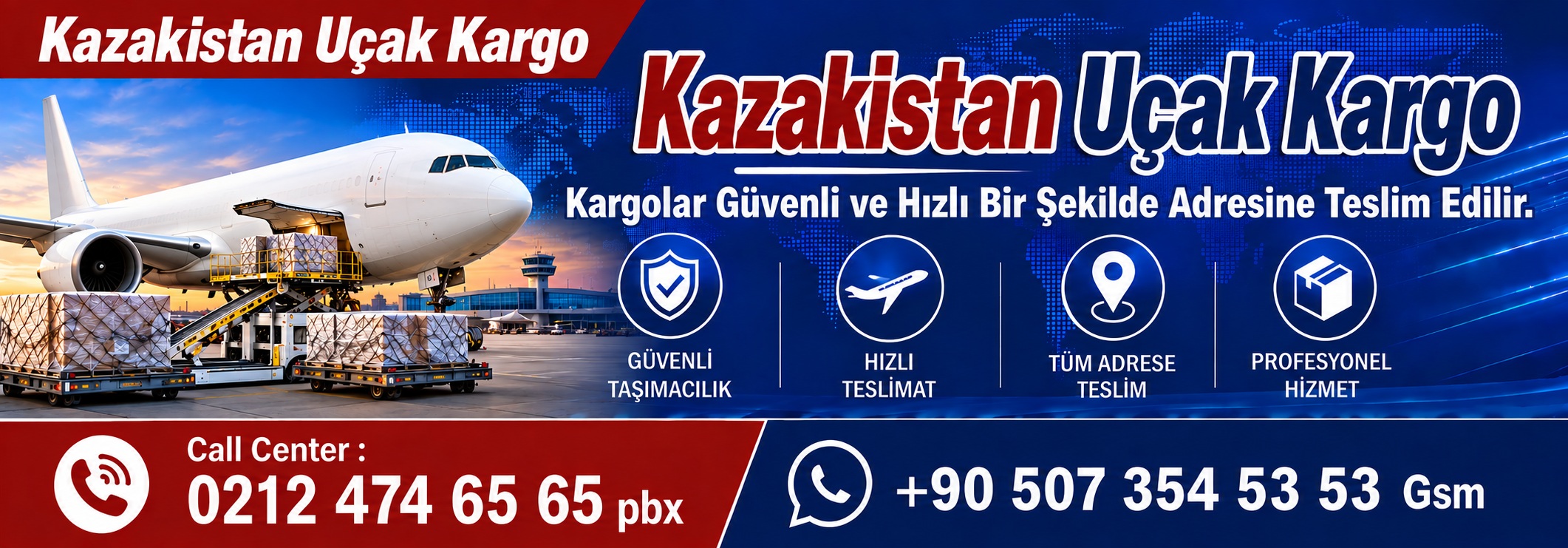 kazakistan uçak kargo